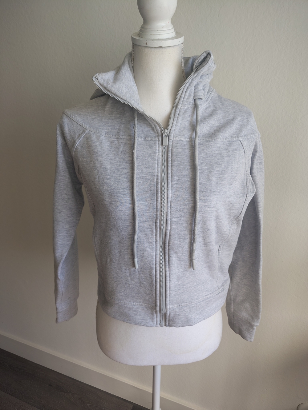 Yogalicious Light Gray Cloud Plush Jacket Size XS